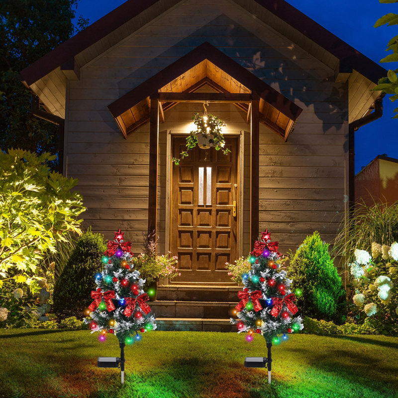 Solar outdoor tree ornaments best sale